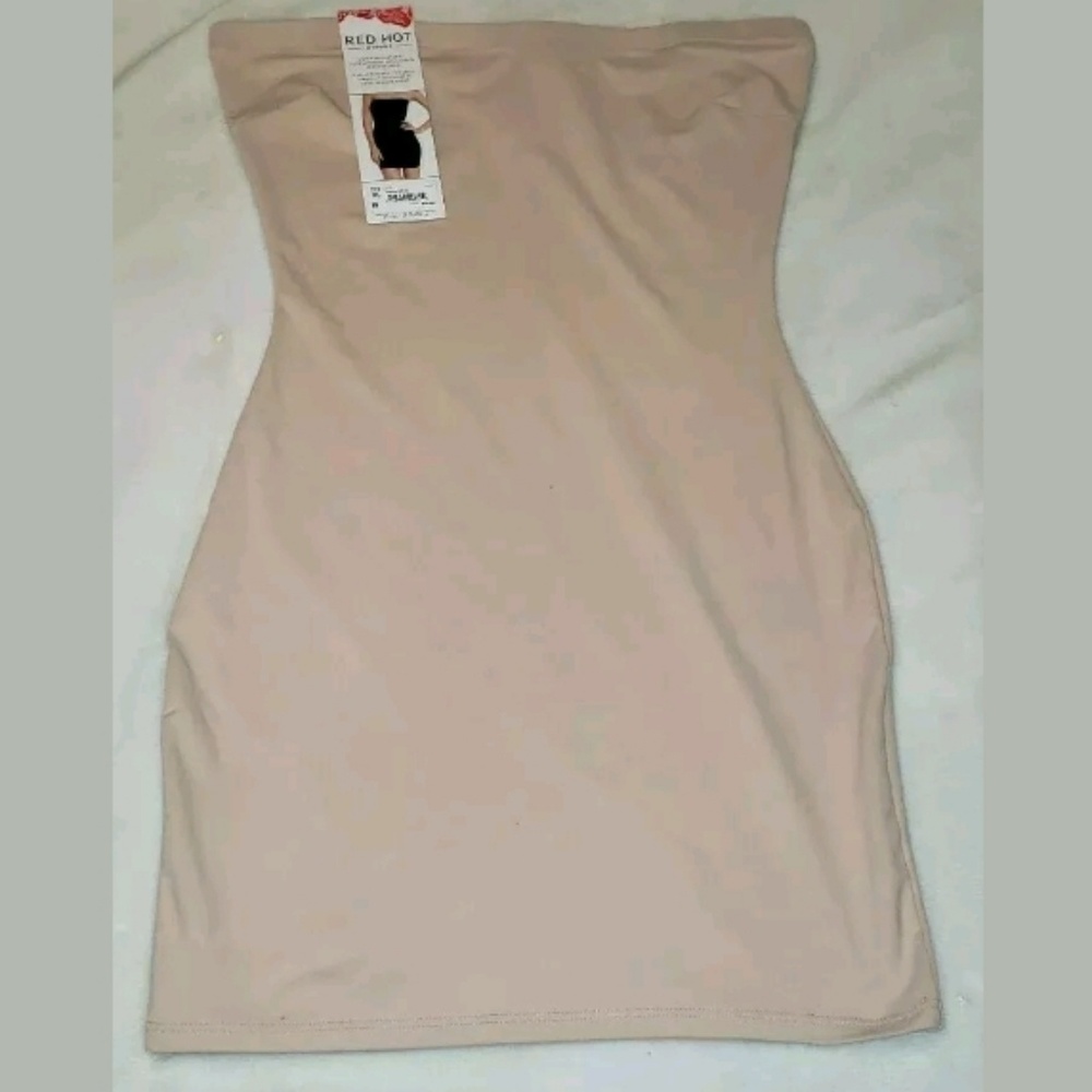 Red hot spanx converible fall slip shaper nude XL